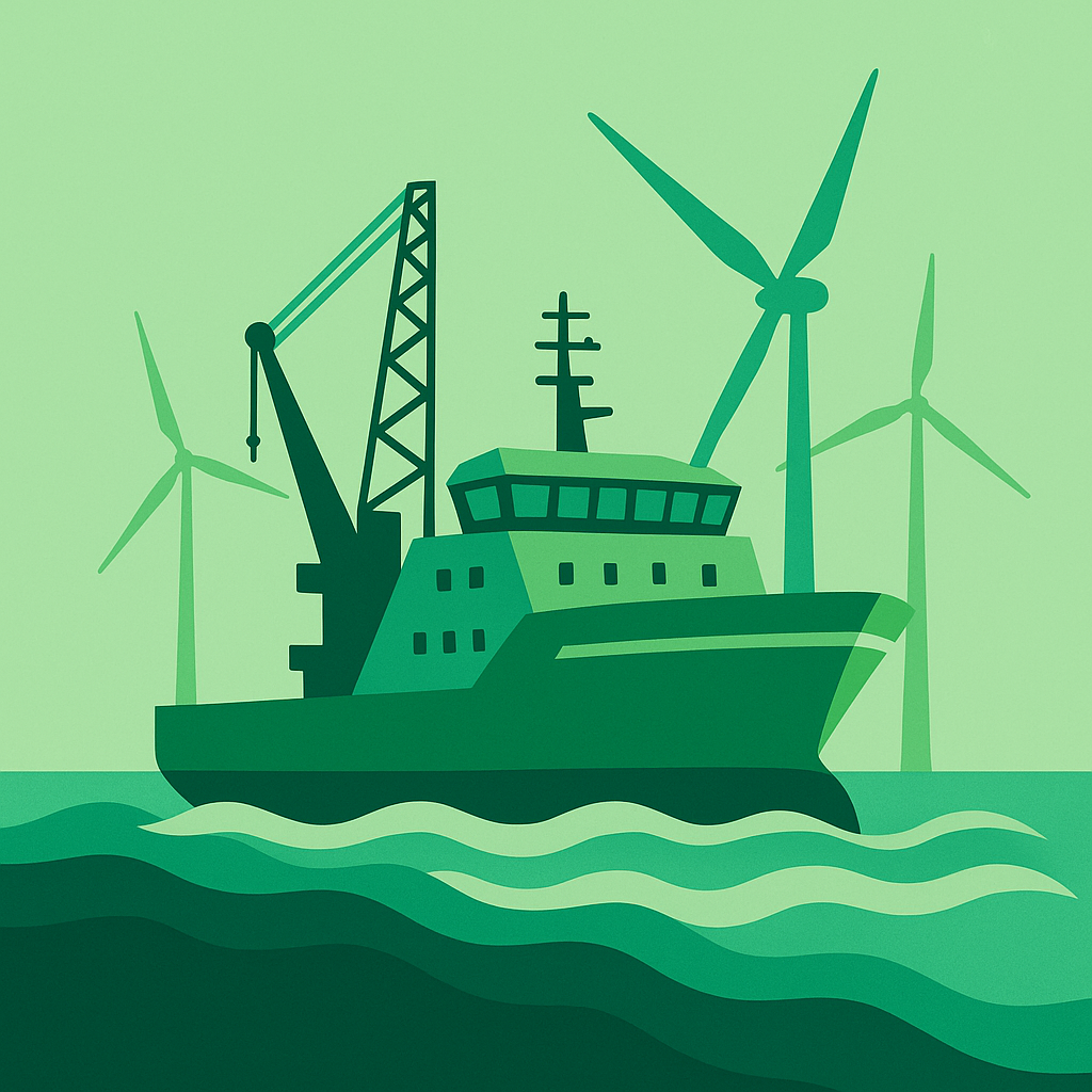 Crew transfer catamaran